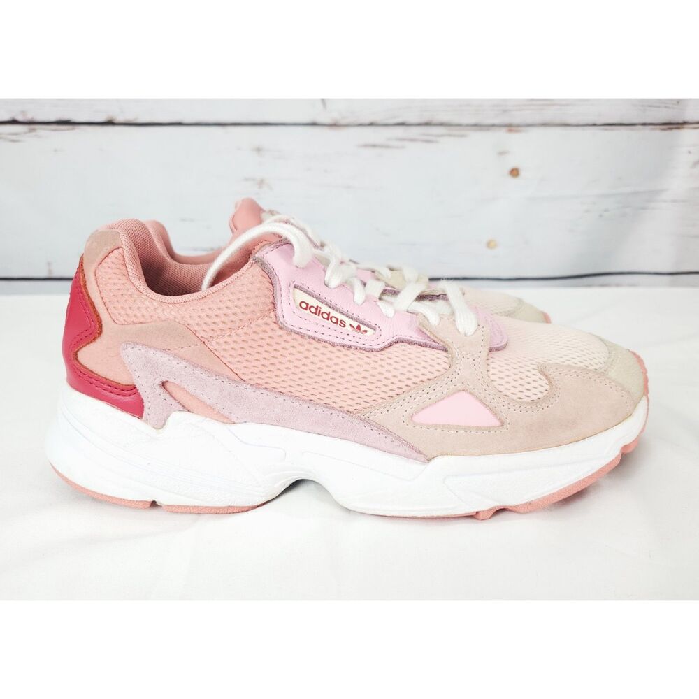 Adidas Originals Falcon True Pink Hombre‎ Sunset Athletic Sneakers SZ W 8